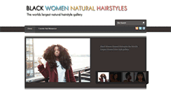 Desktop Screenshot of blackwomennaturalhairstyles.com