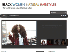 Tablet Screenshot of blackwomennaturalhairstyles.com